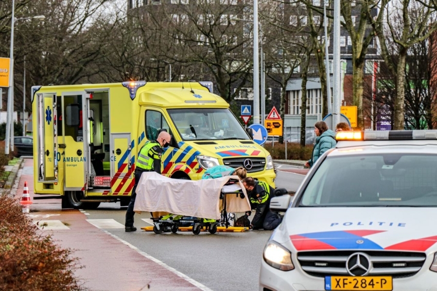 Fietser doorgereden bij ongeval in Groningen