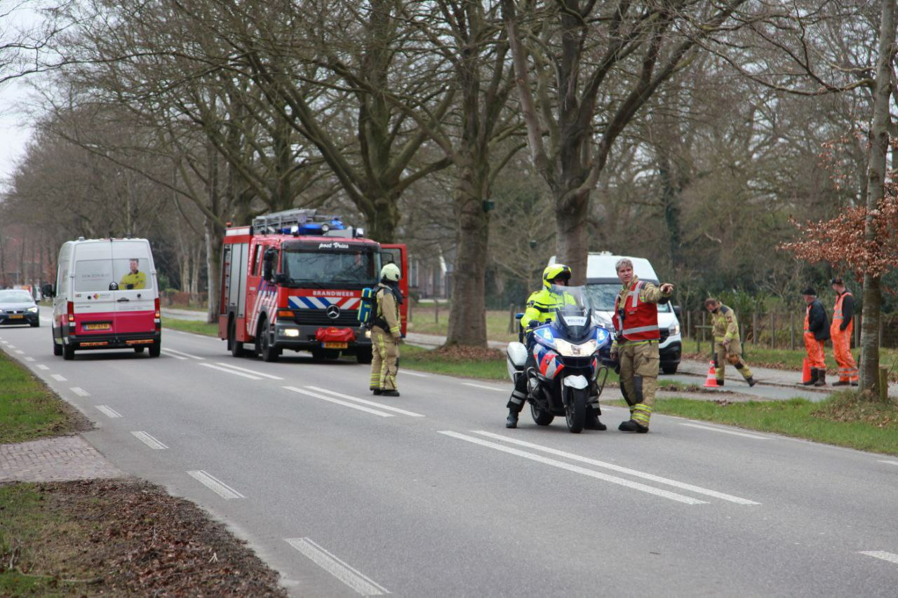 Groot gaslek bij werkzaamheden in Vries