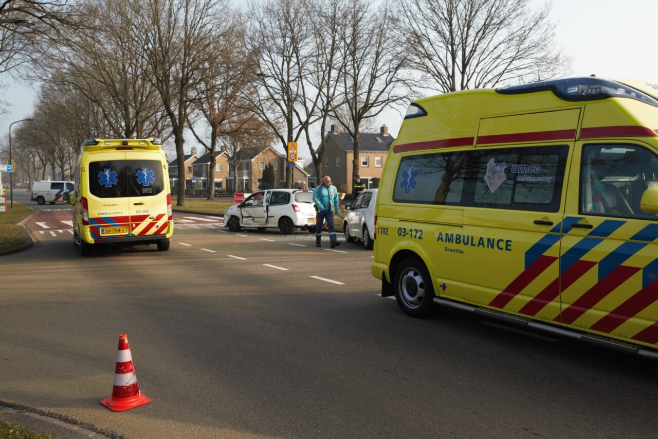 Gewonde bij fors verkeersongeval in Rolde