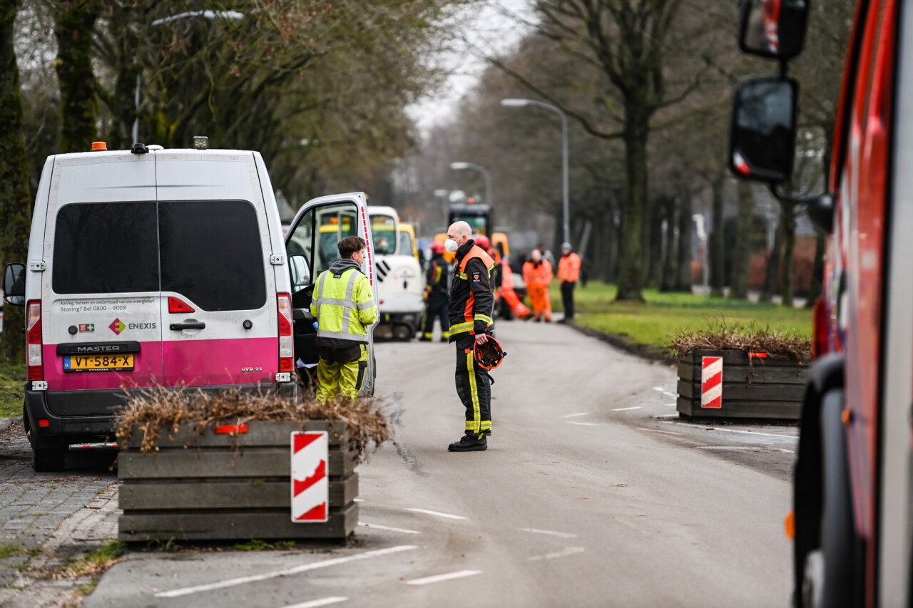 Zeven woningen tijdelijk ontruimd door lekkage in gasleiding Sappemeer