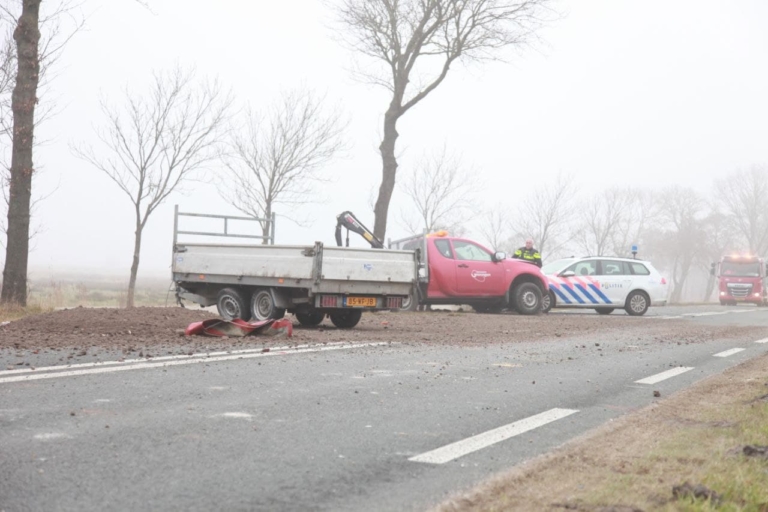 Weg afgesloten na ongeval bij Onnen