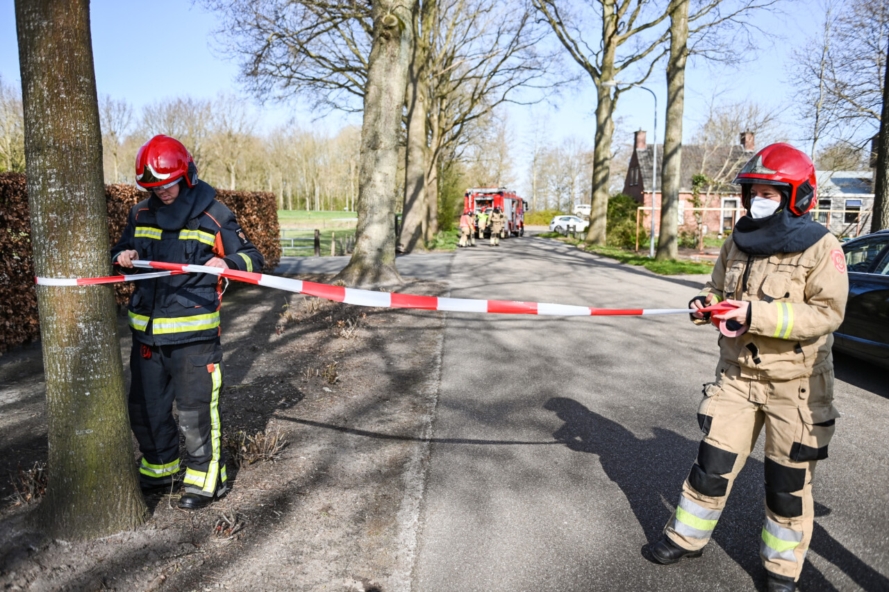 Straat tijdelijk afgesloten vanwege gaslek in Slochteren