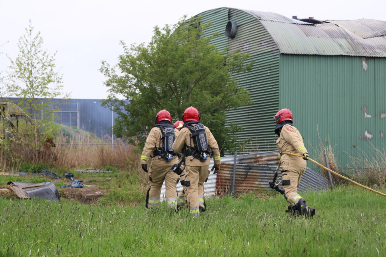 Brandweer rukt voor de derde keer uit voor brandje in leegstaande loods