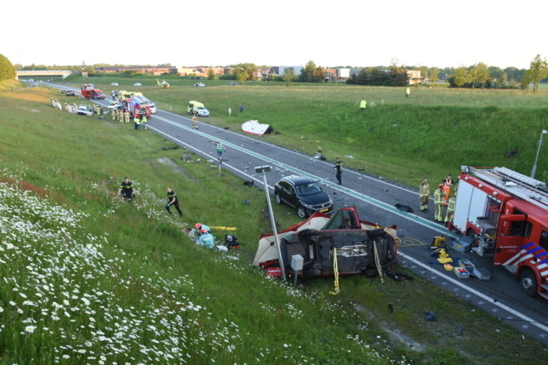 Meerdere doden bij zwaar ongeval op N34 bij Borger