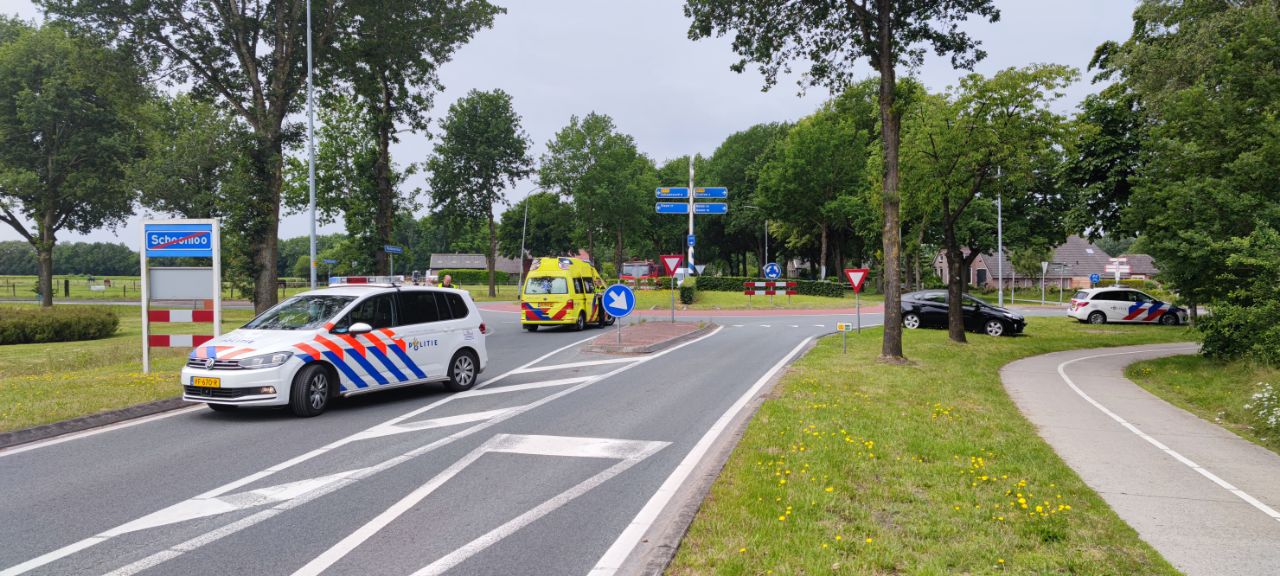 Motorrijder gewond bij ongeval in Schoonloo