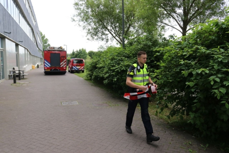 School ontruimd na brand bij De Kluiverboom in Groningen