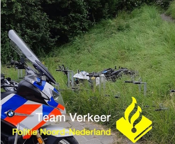 Motorrijder in Groningen vlucht in ‘paniek’ voor achtervolgende politie-eenheden