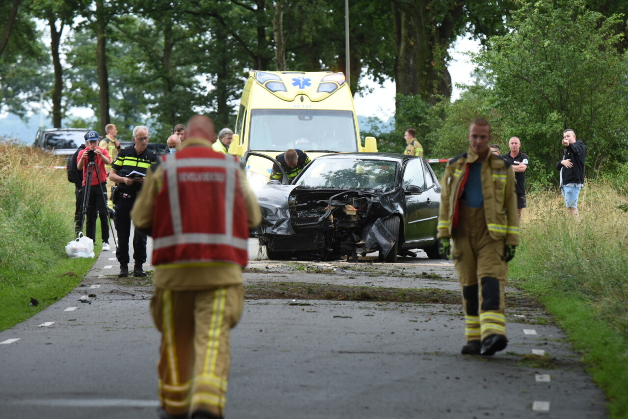 Bestuurder gewond na botsing met boom in Dalen