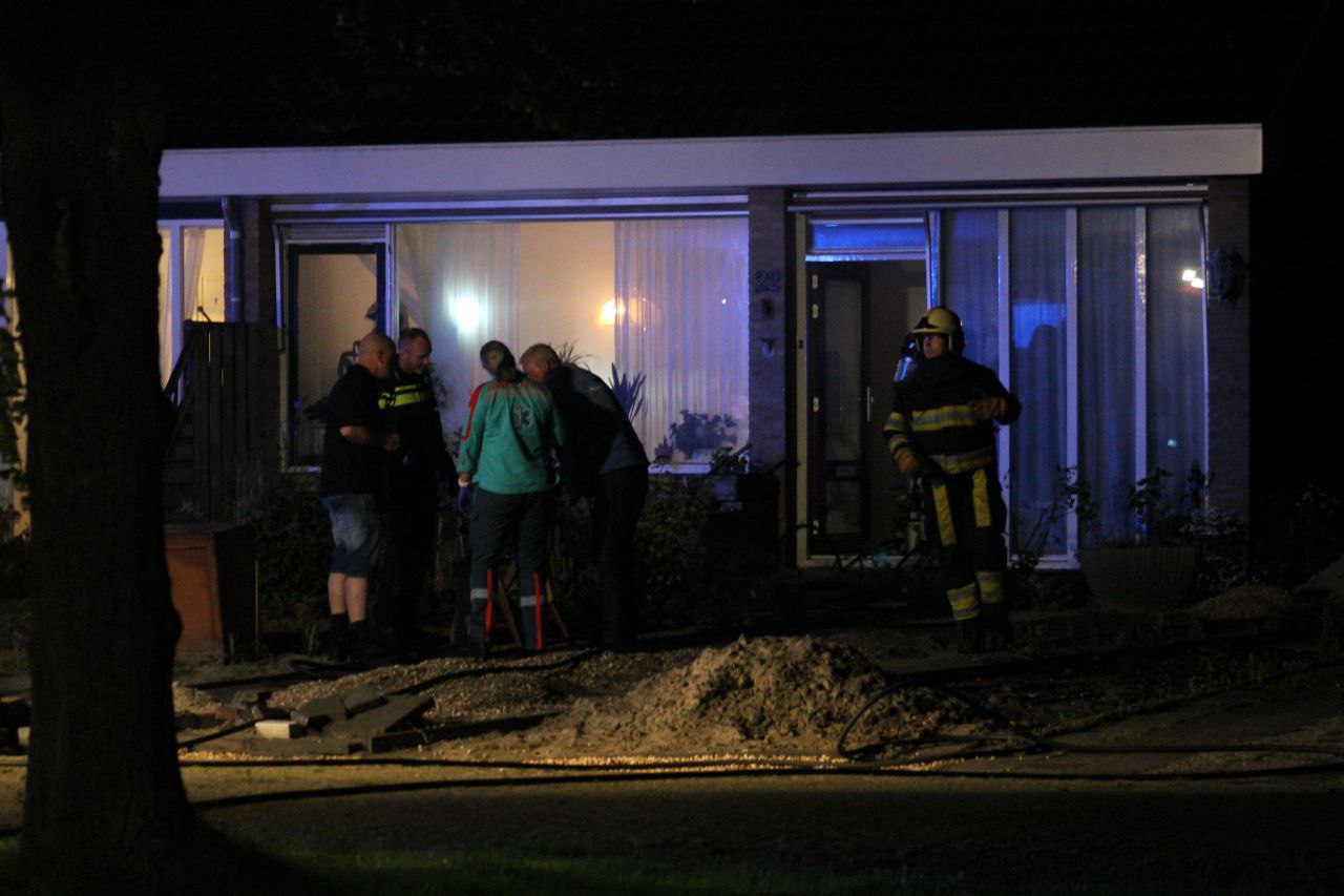Bewoner gewekt door keukenbrand in Holwerd