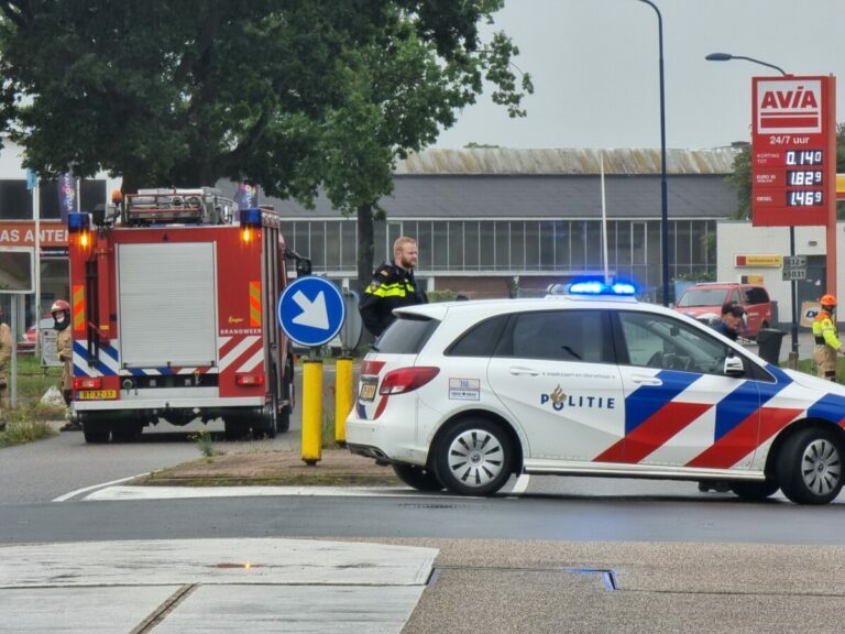 Gaslekkage bij tankstation in Veendam