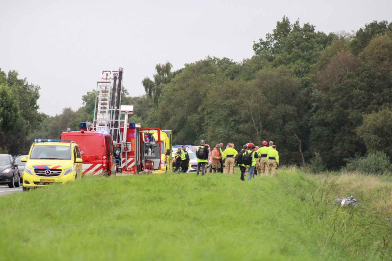 Gewonde bij ongeval op N860 bij Haren