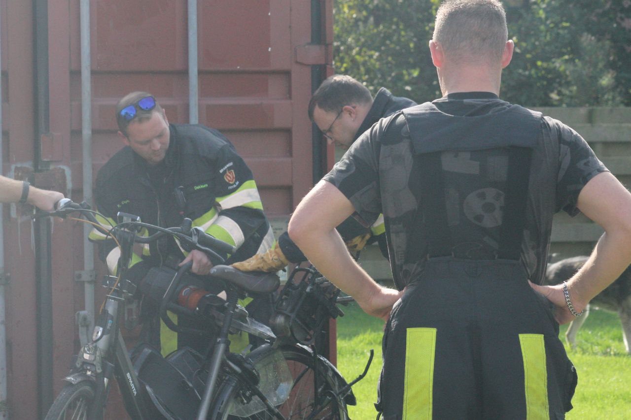 Elektrische fiets vat vlam in Dokkum