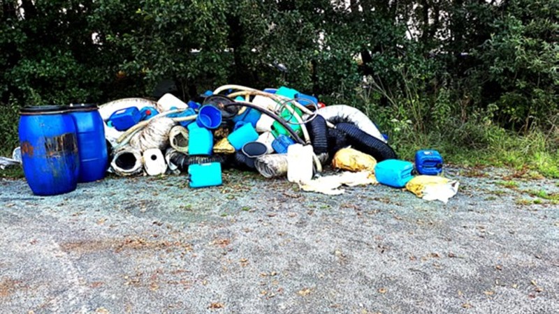 Verdachten aangehouden voor dumpen drugsafval