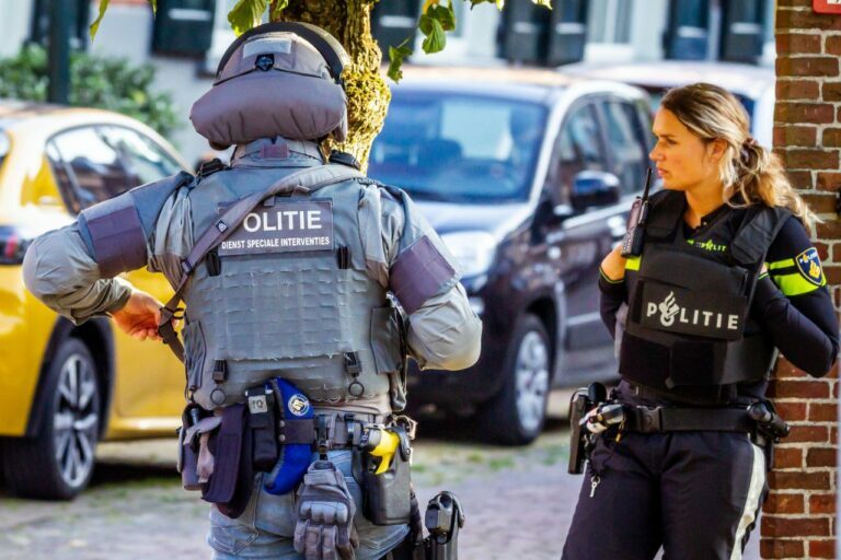 Verwarde man op dak aangehouden en naar ziekenhuis gebracht in Leeuwarden