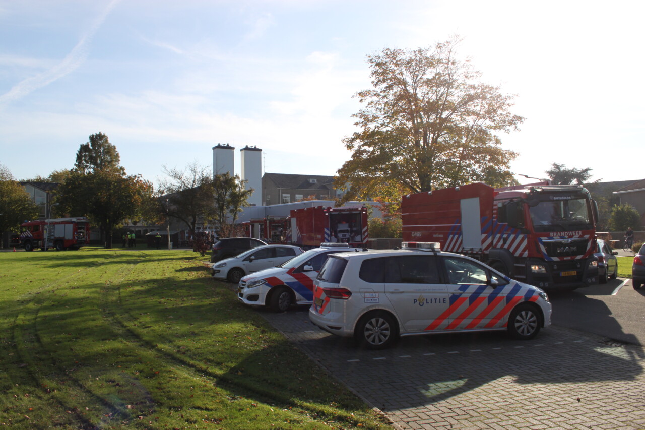Middelbrand bij De Korf in Beilen, gebouw ontruimd