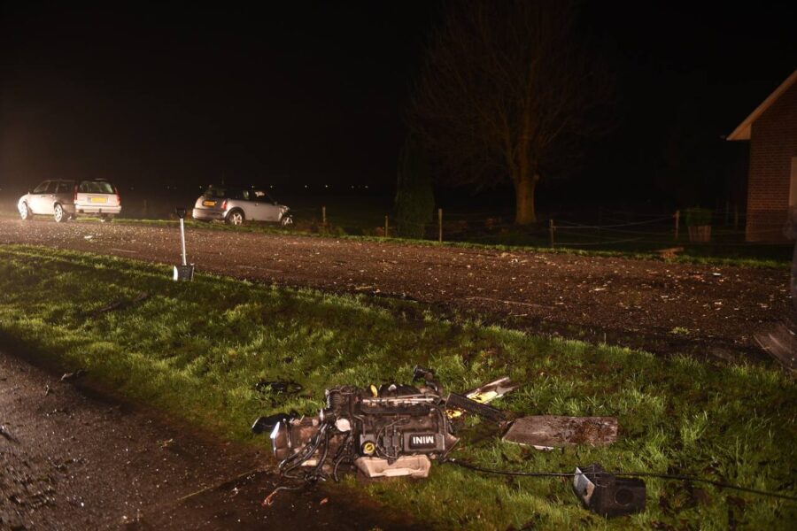 Automobilist ernstig gewond bij ongeval in Schildwolde (video)