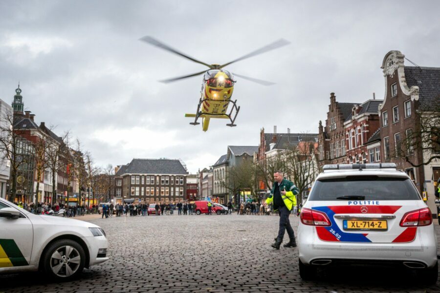 Traumahelikopter ingezet voor melding persoon in nood op dak in Groningen