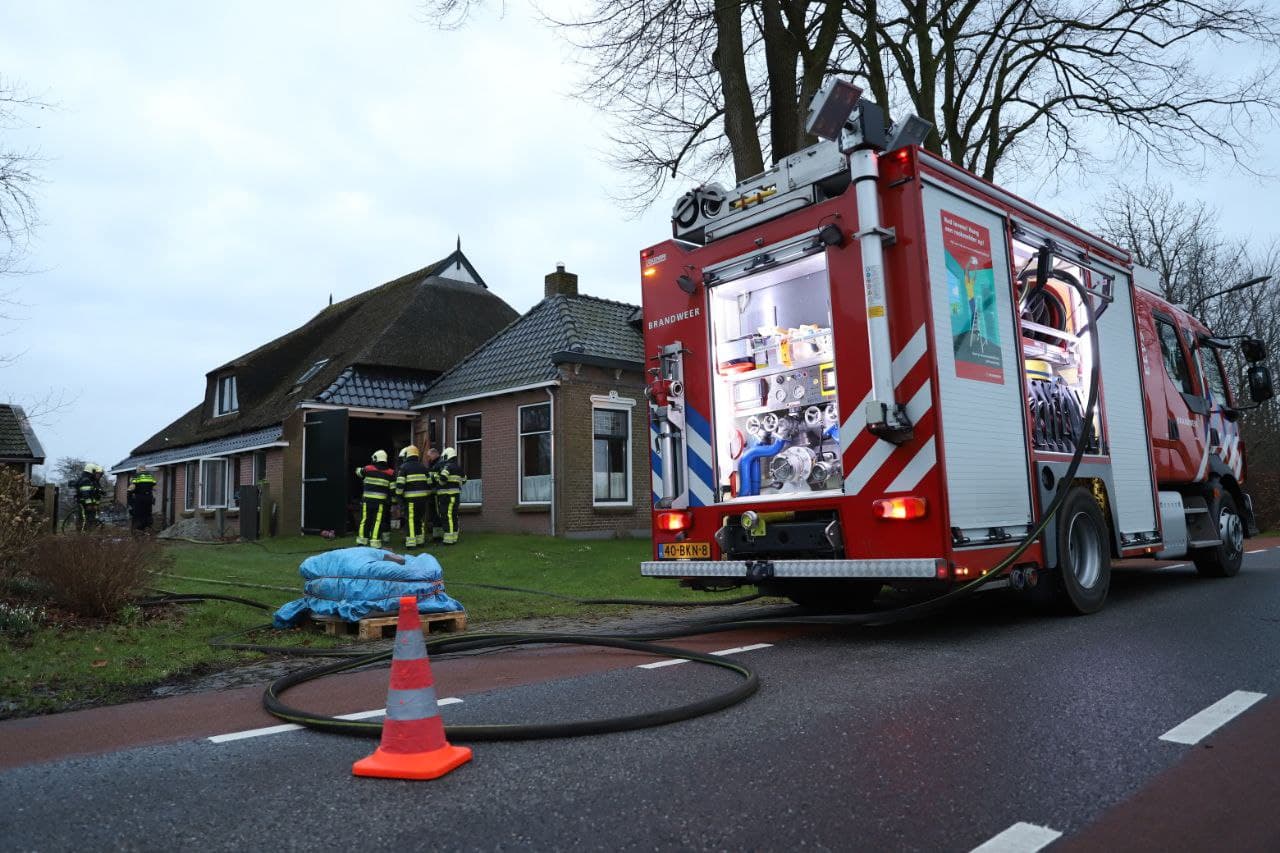 Brand in Jubbega al snel onder controle