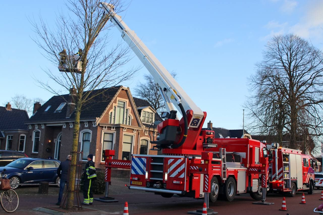 Brandweer ingezet voor schoorsteenbrand in Damwald