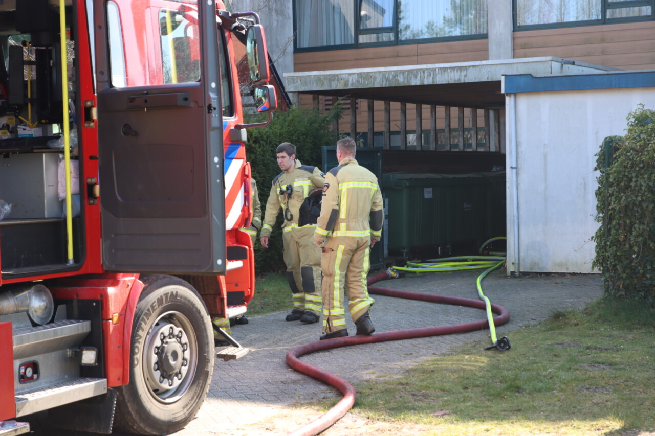 Brand bij Hotel De Hunzebergen in Exloo snel geblust