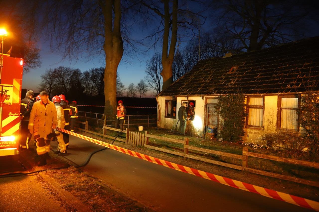 Woningbrand in Marum snel geblust door ingezette brandweer
