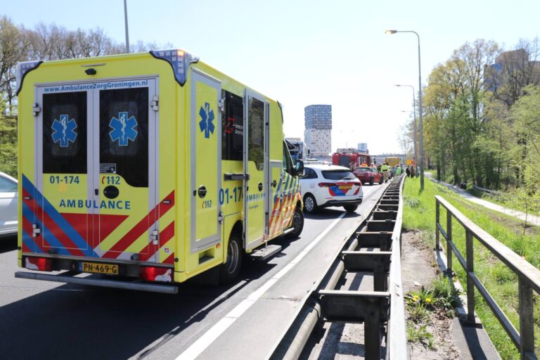 Ongeval met meerdere voertuigen op ring Groningen