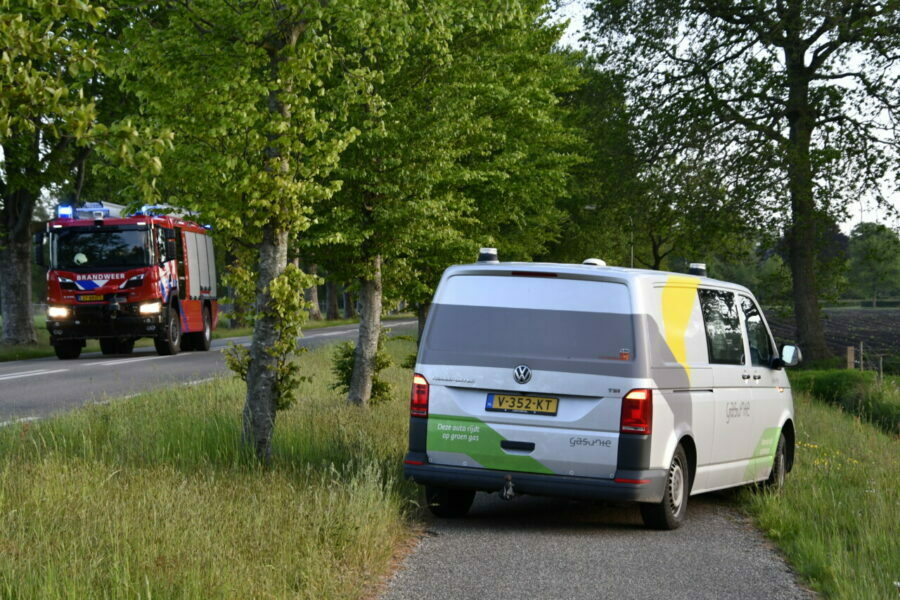 Brandweer ingezet voor gaslekkage in Vries