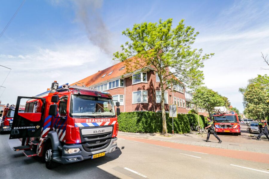 Veel rook bij woningbrand Hoornsediep Groningen