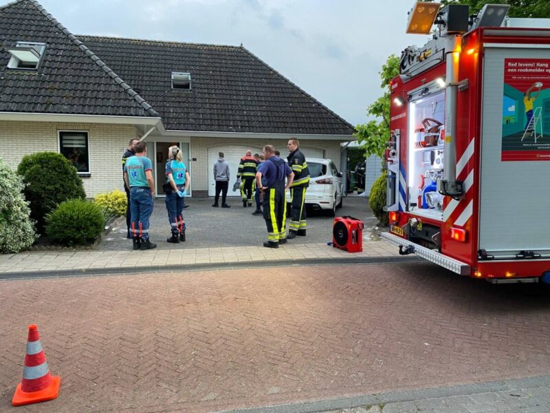 Elektrische deken vat vlam in woning in Drachten