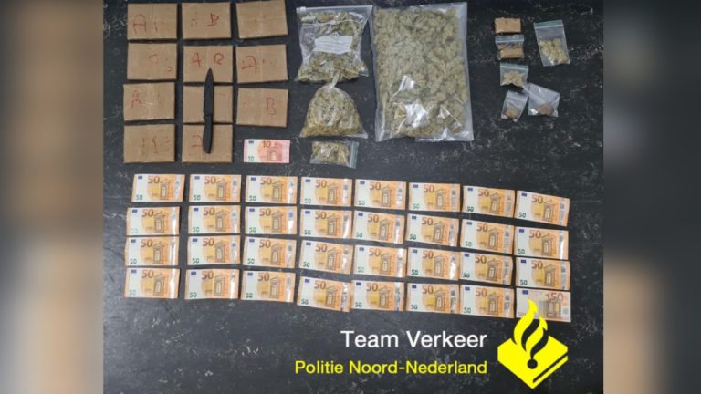 Bestuurder rijdt met rijontzegging en heeft grote hoeveelheid geld en drugs bij zich