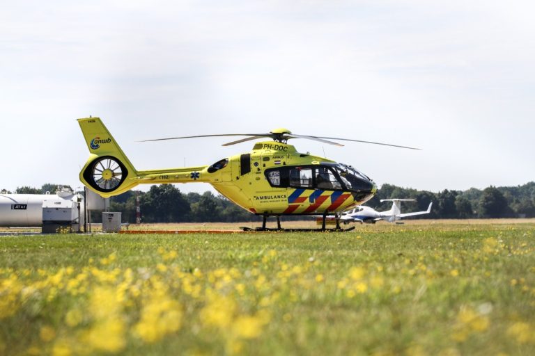 Traumahelikopter verliest motorluik tijdens vlucht