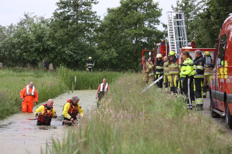 Zoektocht in sloot in Boornbergum na gevonden jas