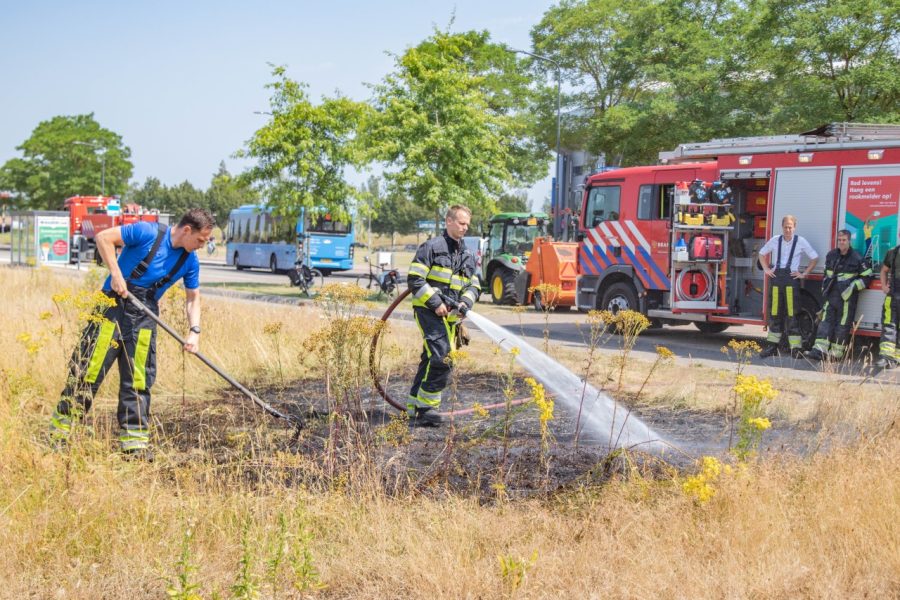 Gemeente voorkomt erger bij buitenbrand in Heerenveen