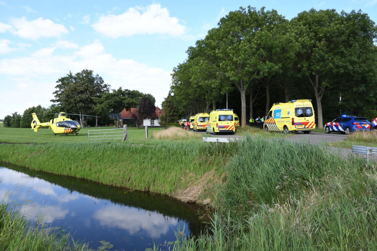 Zes gewonden bij ernstig ongeval in Ruinerwold