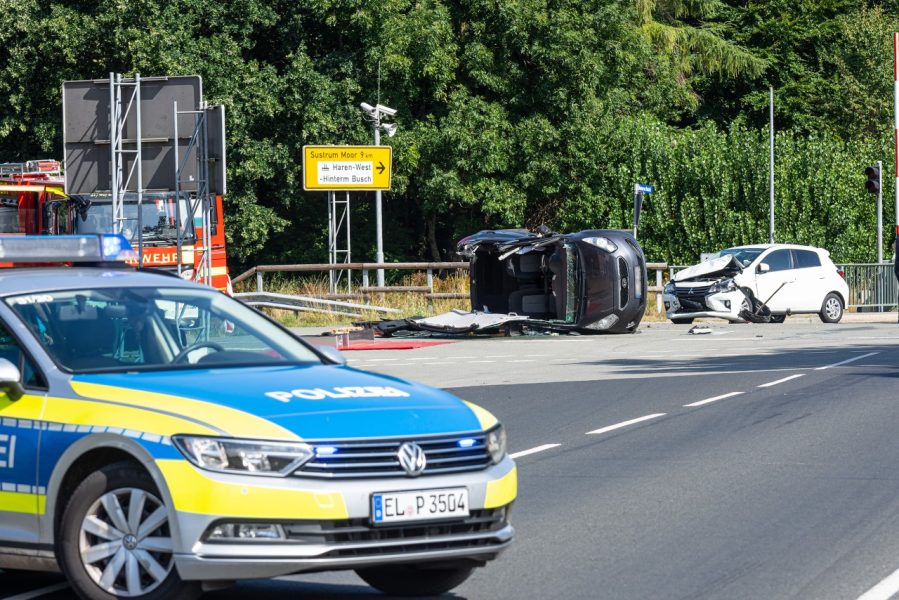 Meerdere gewonden bij ongeval net over Nederlandse grens
