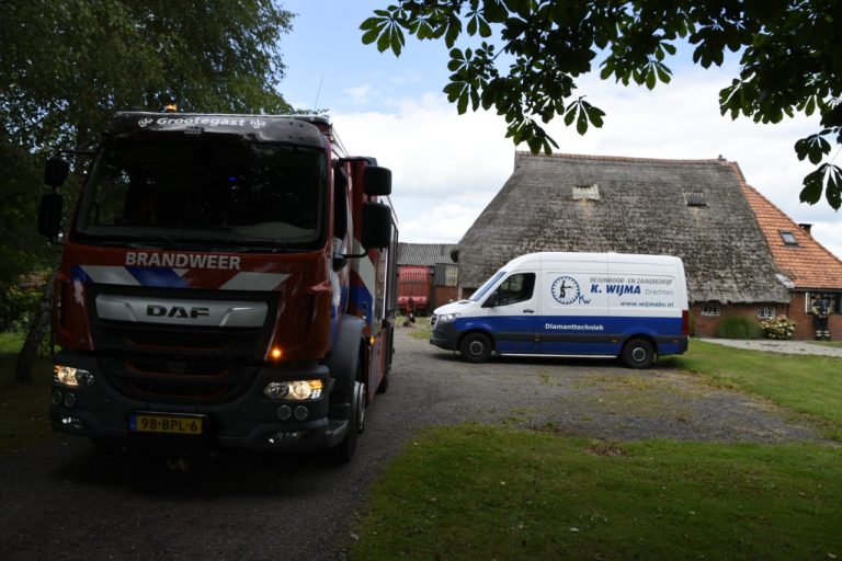 Gaslekkage tijdens werkzaamheden in woning in Doezum