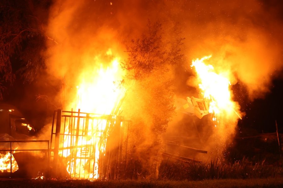 Brandweer rukt uit voor buitenbrand in Oudehaske