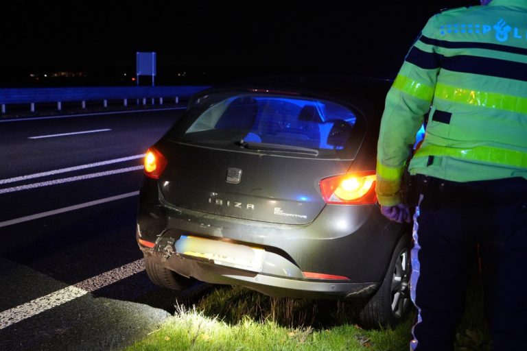 Ongeval in file op afrit N34 bij Emmen