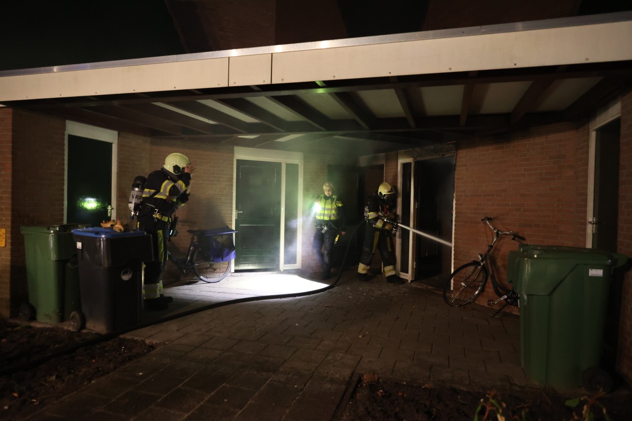 Brandweer rukt uit voor felle brand in Heerenveen