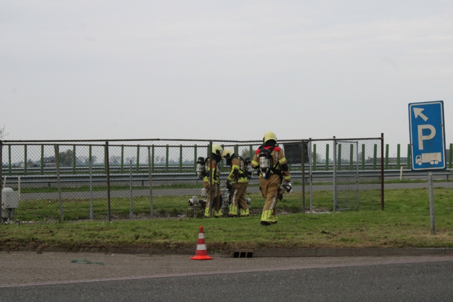 Brandweer rukt uit voor lekkende LPG-installatie