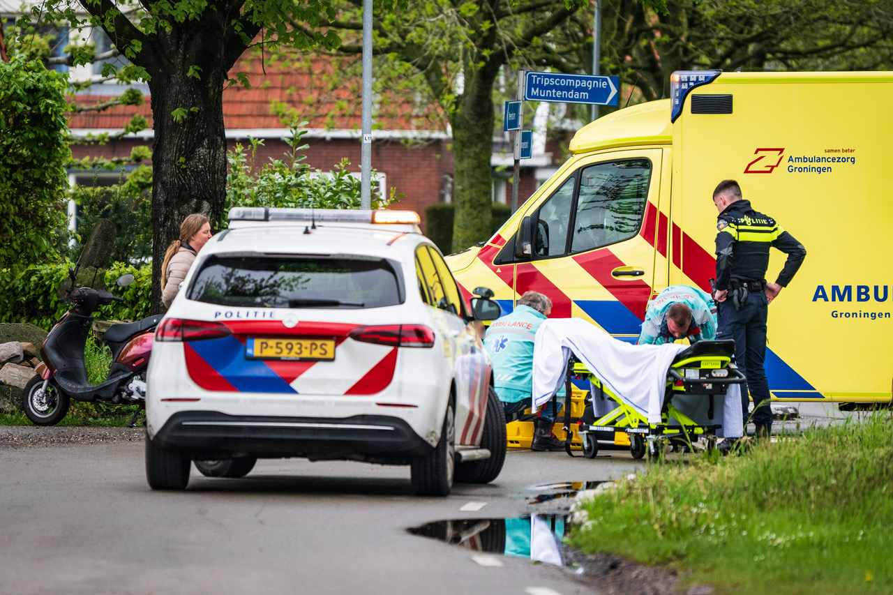 Scooterrijder gewond na eenzijdig ongeval in Borgercompagnie
