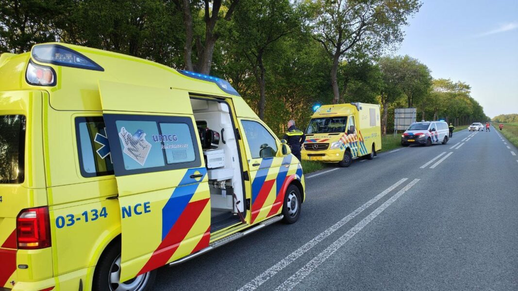 Twee gewonden bij ernstig ongeval met voertuig