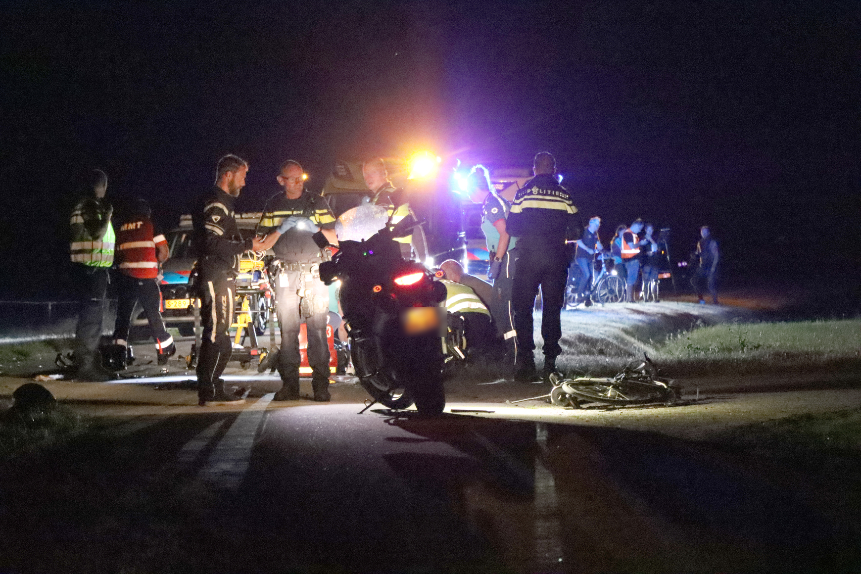 Twee gewonden door botsing motorrijder en fietser