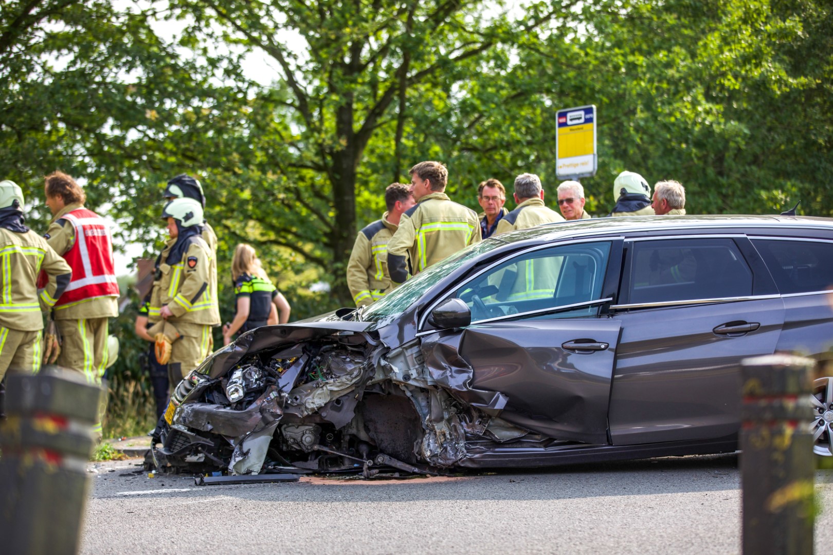 Meerdere gewonden bij frontale aanrijding