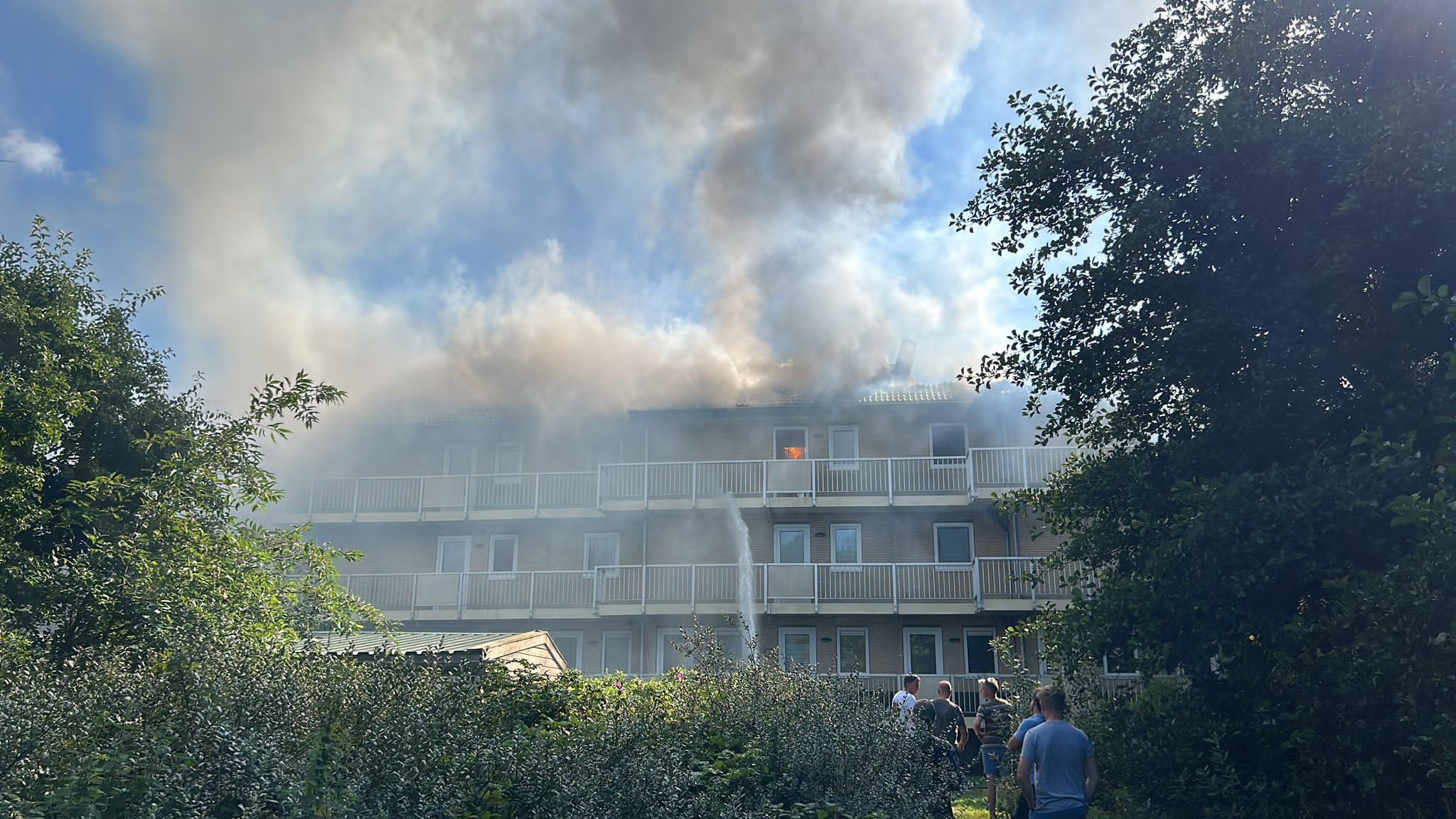 Grote brand op Vlieland