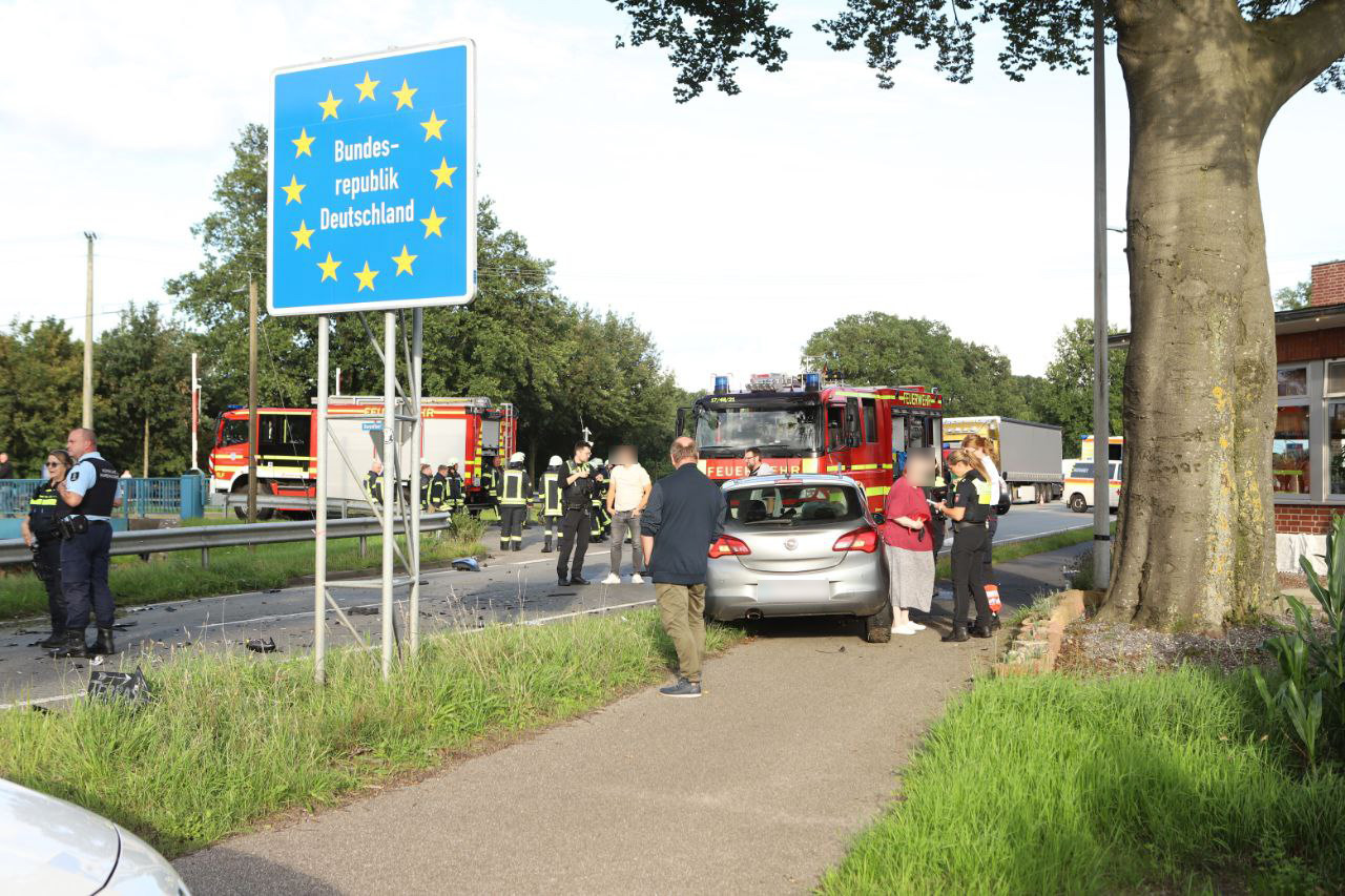 Zwaargewonde bij ongeval op grensovergang