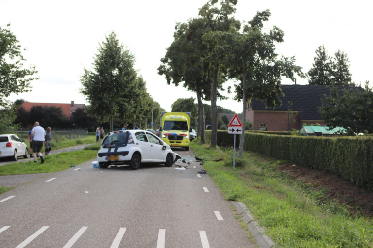 Vrouw rijdt tegen boom met auto