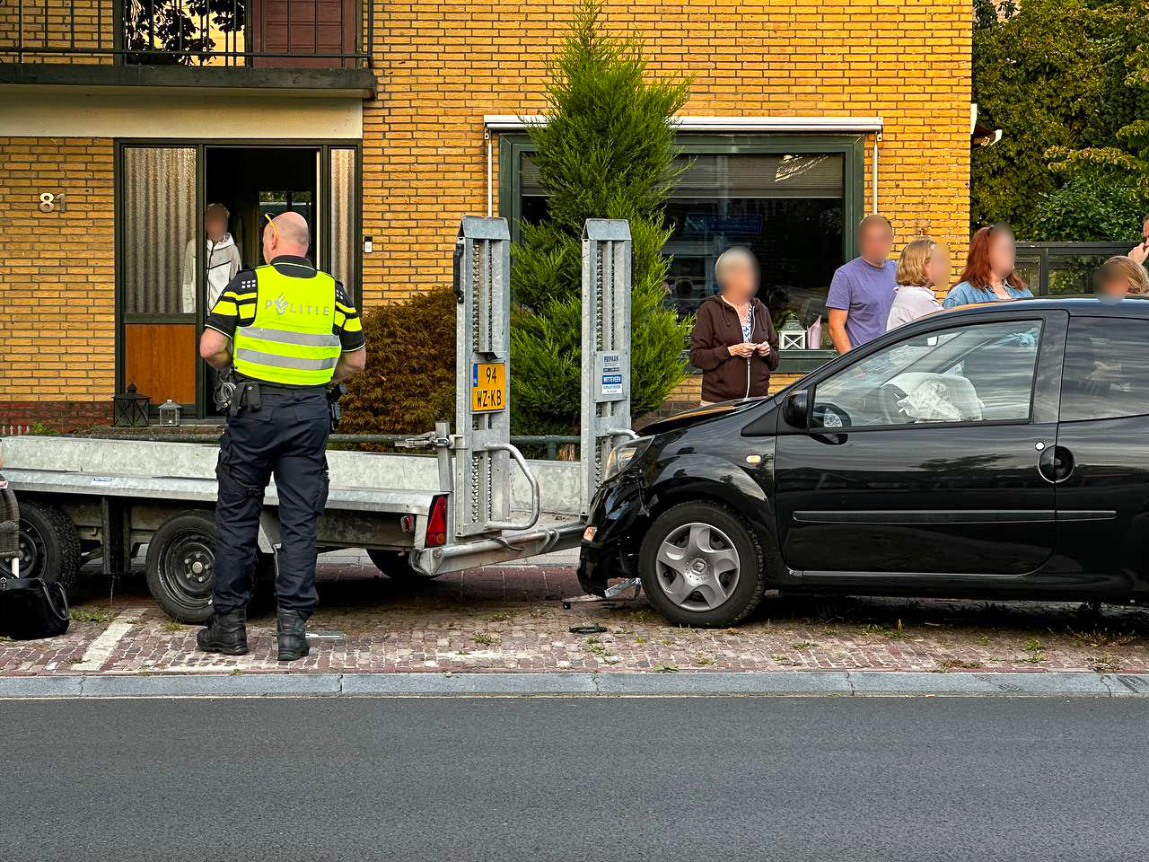 Forse schade na aanrijding in Drachten