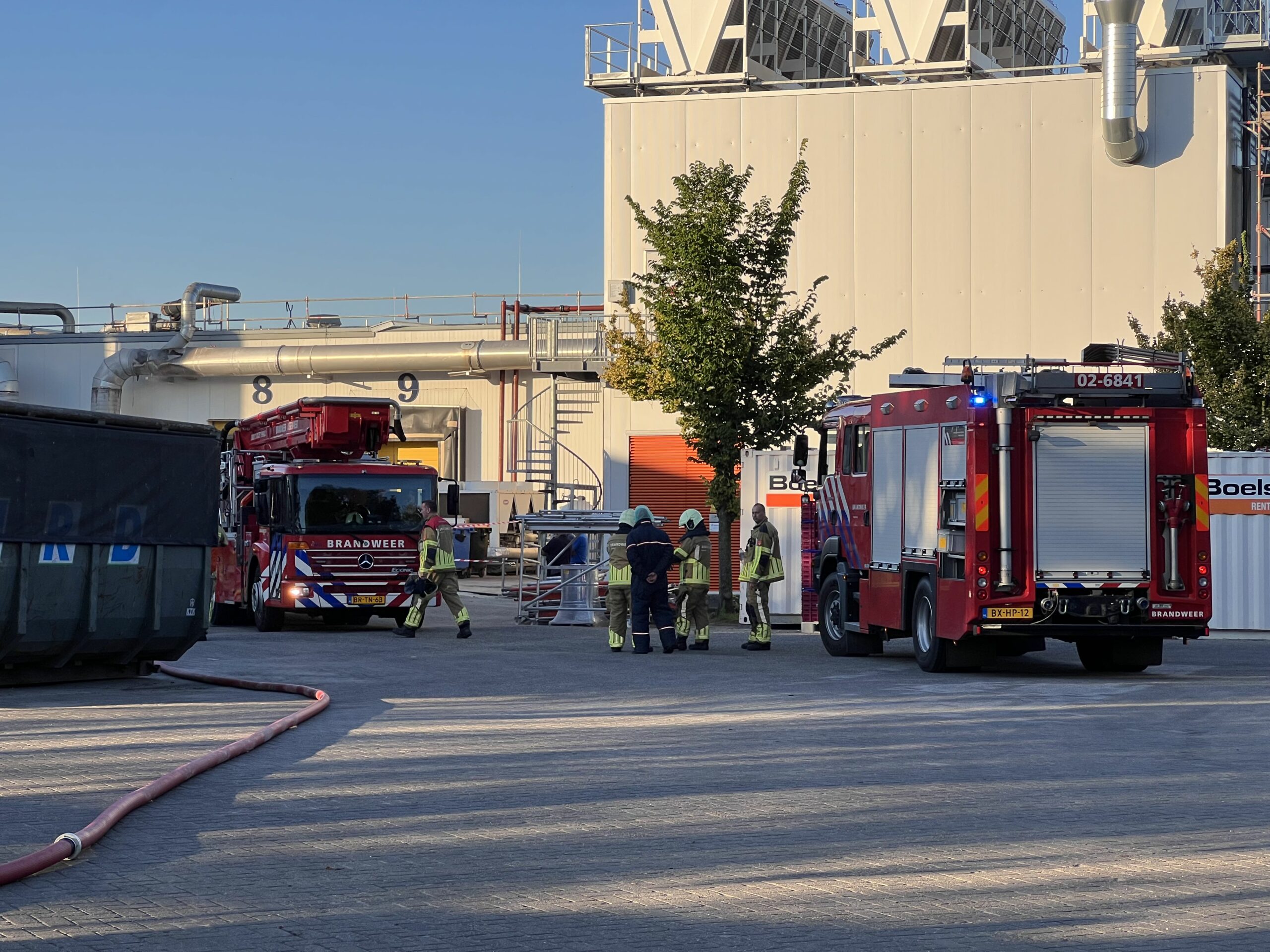 Brand bij waterzuivering snel onder controle