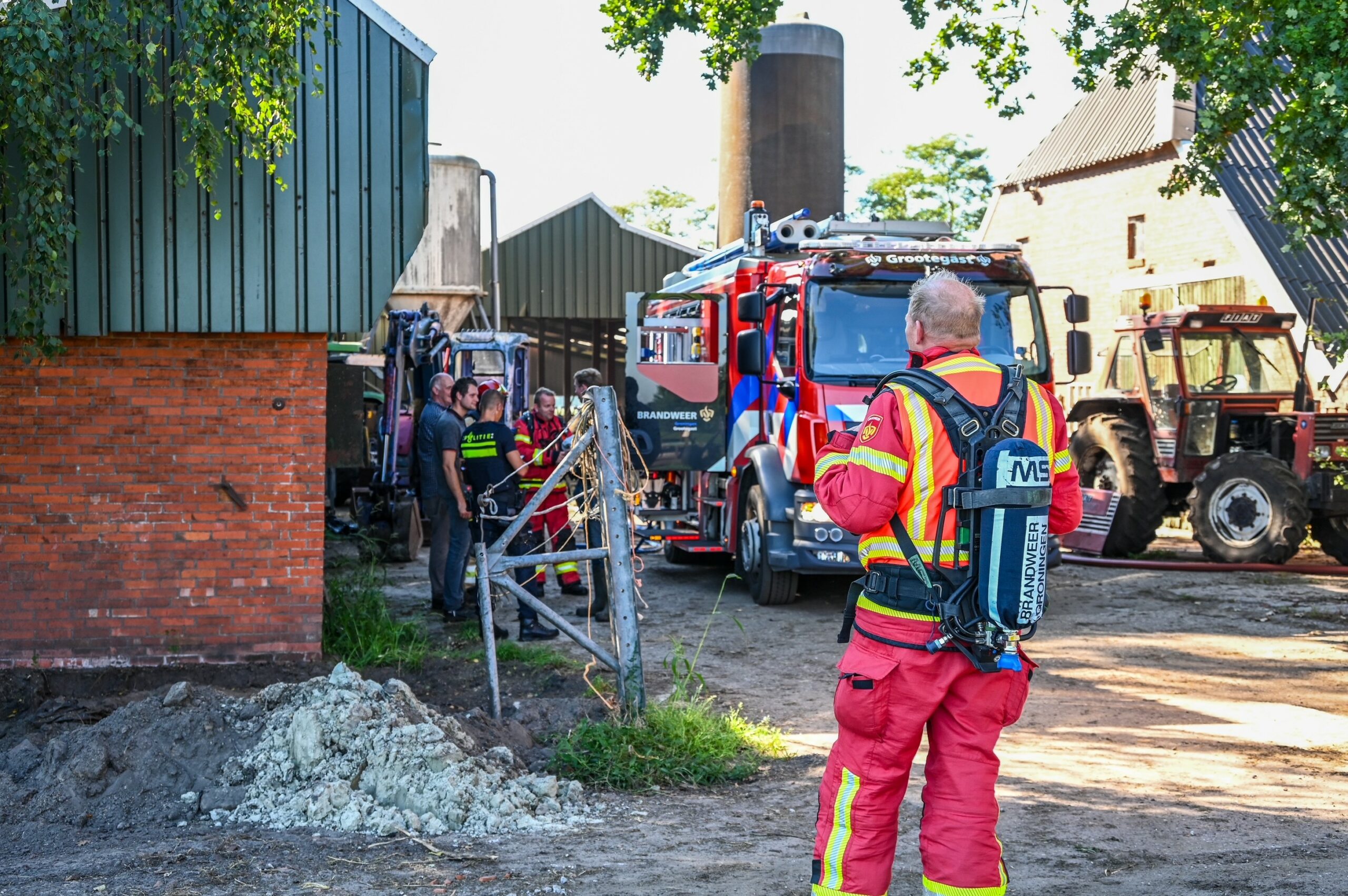 Brand In Berg Strobalen Op Boerderij Snel Geblust Noordernieuws